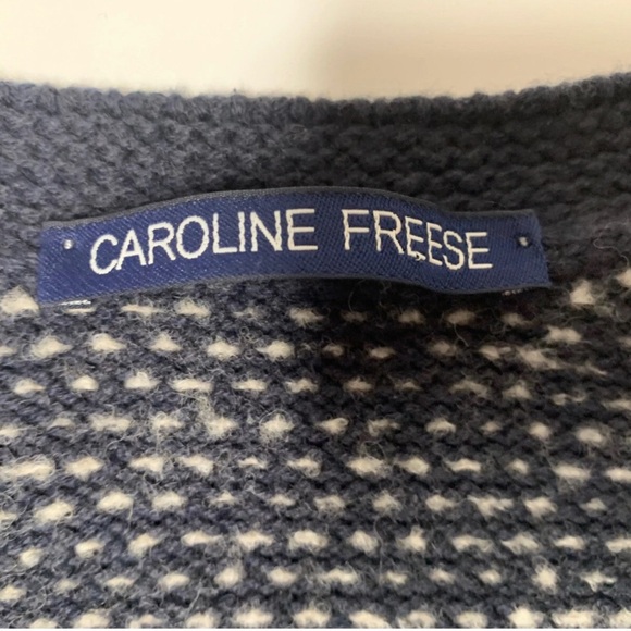 Caroline Freese Wool Cashmere Silk Sweater Cardigan Jacket 38 XS. 309 - Picture 2 of 4